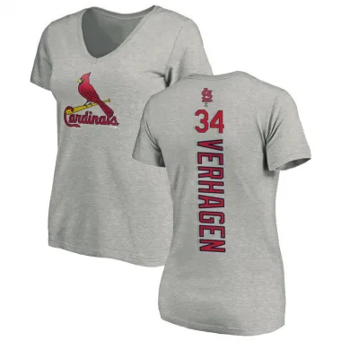 Ash Women's Drew VerHagen St. Louis Cardinals Backer Slim Fit T-Shirt -