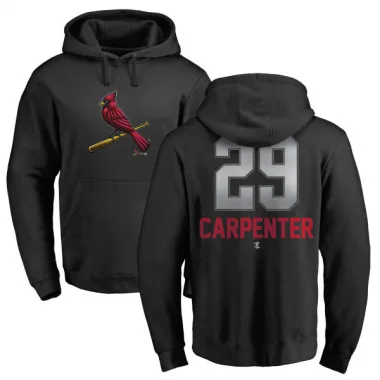 Black Men's Chris Carpenter St. Louis Cardinals Branded Midnight Mascot Pullover Hoodie -