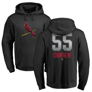 Black Men's Riley O'Brien St. Louis Cardinals Branded Midnight Mascot Pullover Hoodie -