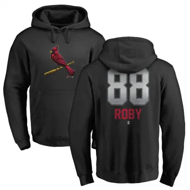 Black Men's Tekoah Roby St. Louis Cardinals Branded Midnight Mascot Pullover Hoodie -