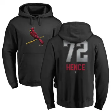 Black Men's Tink Hence St. Louis Cardinals Branded Midnight Mascot Pullover Hoodie -