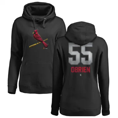 Black Women's Riley O'Brien St. Louis Cardinals Branded Midnight Mascot Pullover Hoodie -