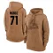 Brown Women's Roddery Munoz St. Louis Cardinals 2023 Salute to Service Pullover Hoodie