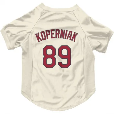 Cream St. Louis Cardinals Matthew Koperniak   Dog & Cat Pet Jersey