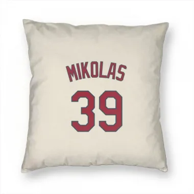 Cream St. Louis Cardinals Miles Mikolas   Pillow Cover (18 X 18)