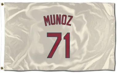 Cream St. Louis Cardinals Roddery Munoz   Flag (3 X 5)