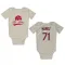 Cream St. Louis Cardinals Roddery Munoz   Newborn & Infant Bodysuit