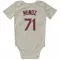 Cream St. Louis Cardinals Roddery Munoz   Newborn & Infant Bodysuit