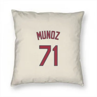 Cream St. Louis Cardinals Roddery Munoz   Pillow Cover (18 X 18)