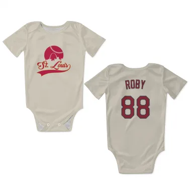 Cream St. Louis Cardinals Tekoah Roby   Newborn & Infant Bodysuit