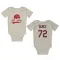 Cream St. Louis Cardinals Tink Hence   Newborn & Infant Bodysuit