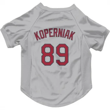 Gray St. Louis Cardinals Matthew Koperniak   Dog & Cat Pet Jersey