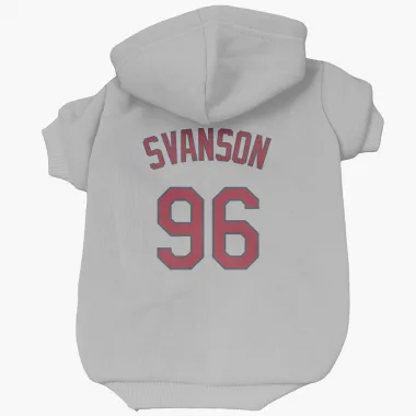 Gray St. Louis Cardinals Matthew Svanson   Dog & Cat Pet Hoodie