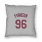 Gray St. Louis Cardinals Matthew Svanson   Pillow Cover (18 X 18)