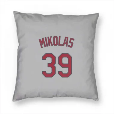 Gray St. Louis Cardinals Miles Mikolas   Pillow Cover (18 X 18)