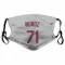 Gray St. Louis Cardinals Roddery Munoz   Face Mask