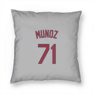 Gray St. Louis Cardinals Roddery Munoz   Pillow Cover (18 X 18)