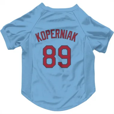 Light Blue St. Louis Cardinals Matthew Koperniak   Dog & Cat Pet Jersey