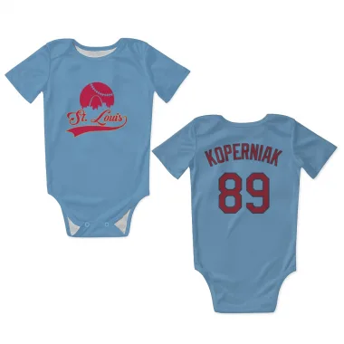 Light Blue St. Louis Cardinals Matthew Koperniak   Newborn & Infant Bodysuit