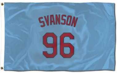 Light Blue St. Louis Cardinals Matthew Svanson   Flag (3 X 5)