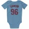 Light Blue St. Louis Cardinals Matthew Svanson   Newborn & Infant Bodysuit