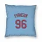 Light Blue St. Louis Cardinals Matthew Svanson   Pillow Cover (18 X 18)