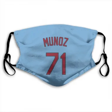 Light Blue St. Louis Cardinals Roddery Munoz   Face Mask