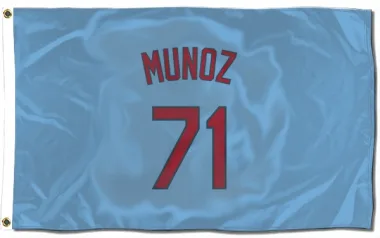 Light Blue St. Louis Cardinals Roddery Munoz   Flag (3 X 5)