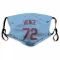 Light Blue St. Louis Cardinals Tink Hence   Face Mask