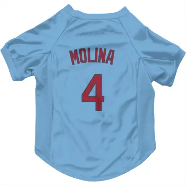 Light Blue St. Louis Cardinals Yadier Molina   Dog & Cat Pet Jersey