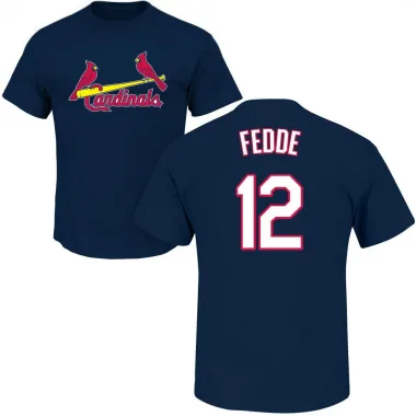 Navy Men's Erick Fedde St. Louis Cardinals Roster T-Shirt -