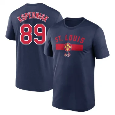 Navy Men's Matthew Koperniak St. Louis Cardinals 2024 City Connect Performance T-Shirt