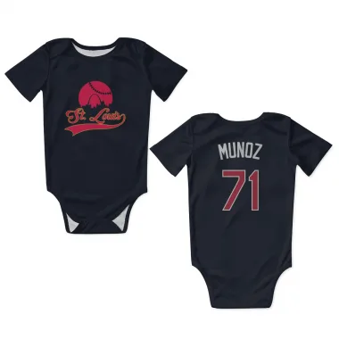 Navy St. Louis Cardinals Roddery Munoz   Newborn & Infant Bodysuit