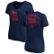 Navy Women's Matthew Svanson St. Louis Cardinals RBI Slim Fit V-Neck T-Shirt -