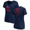 Navy Women's Roddery Munoz St. Louis Cardinals RBI Slim Fit V-Neck T-Shirt -