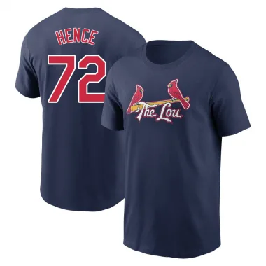 Navy Youth Tink Hence St. Louis Cardinals 2024 City Connect T-Shirt