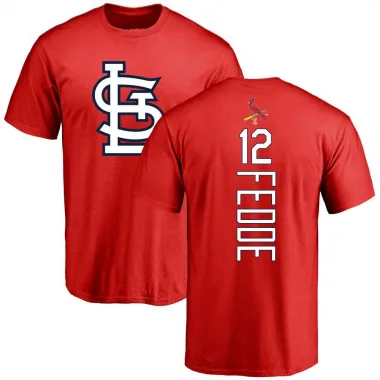 Red Men's Erick Fedde St. Louis Cardinals Backer T-Shirt -