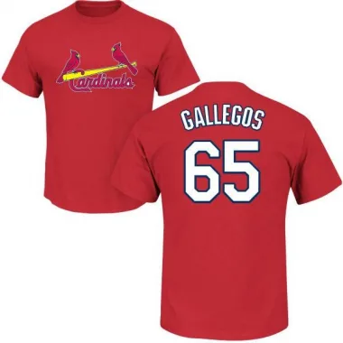 Red Men's Giovanny Gallegos St. Louis Cardinals Roster T-Shirt -