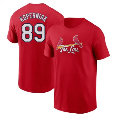 Red Men's Matthew Koperniak St. Louis Cardinals 2024 City Connect Fuse T-Shirt