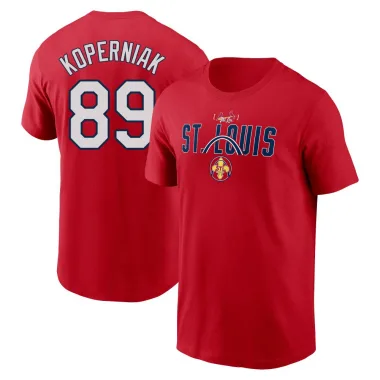 Red Men's Matthew Koperniak St. Louis Cardinals 2024 City Connect Graphic T-Shirt