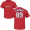 Red Men's Matthew Koperniak St. Louis Cardinals Roster T-Shirt -