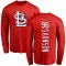 Red Men's Matthew Svanson St. Louis Cardinals Backer Long Sleeve T-Shirt -