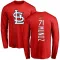 Red Men's Roddery Munoz St. Louis Cardinals Backer Long Sleeve T-Shirt -