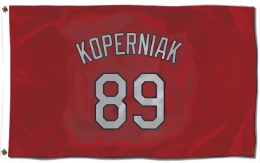 Red St. Louis Cardinals Matthew Koperniak   Flag (3 X 5)