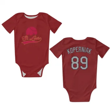 Red St. Louis Cardinals Matthew Koperniak   Newborn & Infant Bodysuit