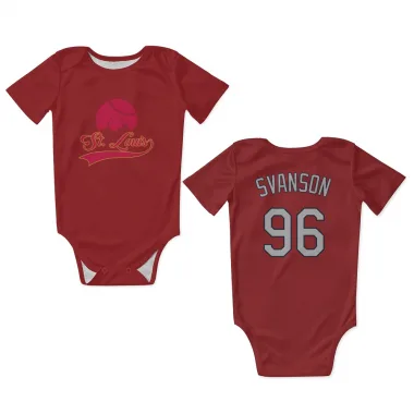 Red St. Louis Cardinals Matthew Svanson   Newborn & Infant Bodysuit