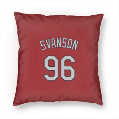 Red St. Louis Cardinals Matthew Svanson   Pillow Cover (18 X 18)