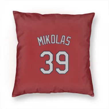 Red St. Louis Cardinals Miles Mikolas   Pillow Cover (18 X 18)