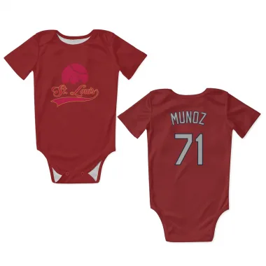 Red St. Louis Cardinals Roddery Munoz   Newborn & Infant Bodysuit