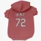 Red St. Louis Cardinals Tink Hence   Dog & Cat Pet Hoodie